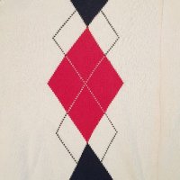 Original Vintage TOMMY HILFIGER GOLF Knitwear V-Neck Pullover, снимка 2 - Пуловери - 38314604