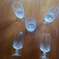 Сервиз от 5 кристални чаши за вино , снимка 2 - Сервизи - 40058087