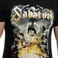 Нова мъжка тениска на музикалната група SABATON - Heroes on tour с гръб, снимка 5 - Тениски - 37697500