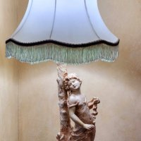 Антикварена френска лампа , снимка 4 - Настолни лампи - 38568737