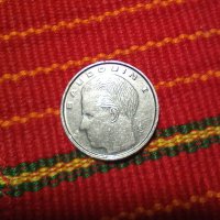 Белгия 1 франк, 1990, снимка 2 - Нумизматика и бонистика - 35217474