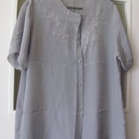 Копринена сива блуза М/Л размер, снимка 1 - Други - 36957334