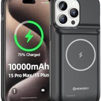 Нов заряден калъф батерия за телефон iPhone 15 Pro Max/Plus и 15 Pro/15, снимка 1 - Калъфи, кейсове - 42851822