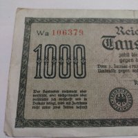 Райх банкнота - Германия - 1000 марки / 1922 година - 17942, снимка 3 - Нумизматика и бонистика - 31024649