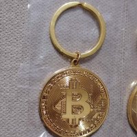 ПРОМО Качествен метален златист ключодържател Биткойн Bitcoin , снимка 5 - Подаръци за рожден ден - 34448162