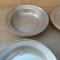 военнен комплект от 4 поливи метални чинии , снимка 5 - Антикварни и старинни предмети - 30685162