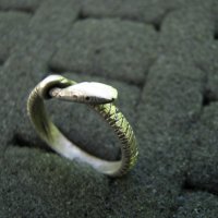 Сребърен пръстен змия, снимка 2 - Пръстени - 35558172