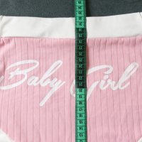 Baby Girl размер S дамски къси бонбонено розови панталонки с бял колан, снимка 6 - Къси панталони и бермуди - 42788368
