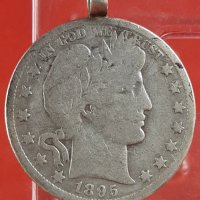 Монета 1895 Barber Half Dollar, снимка 1 - Нумизматика и бонистика - 36877329