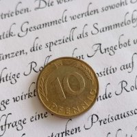 Монета - Германия - 10 пфенига | 1987г.; серия G, снимка 1 - Нумизматика и бонистика - 39110719
