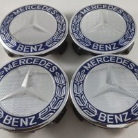 Капачки за джанти за Mercedes-Benz W203/W204/W209/W210/W211/W212, 75mm, снимка 2 - Аксесоари и консумативи - 28136922