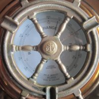 Уникален бронзов барометър рул във витрина , снимка 4 - Колекции - 36902468
