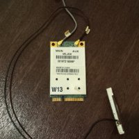 Wi-Fi mini PCI-Express card с две антени, снимка 1 - Други - 30966644