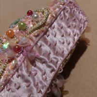 Нова розова бална чантичка Русалка абитуриентска клъч, снимка 8 - Чанти - 31452357
