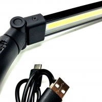 Акумулаторна Работна Диодна COB LED Лампа 37см с Магнит + USB Зарядно, снимка 3 - Аксесоари и консумативи - 34964681