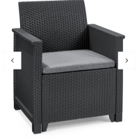Продава ратанов комплект - два фотьойла, триместен диван и маса, оборудвани със меки седалки и въз, снимка 3 - Други - 44683035