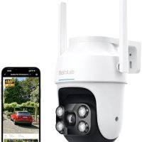 Нова 4MP Wi-Fi PTZ Камера - AI Детекция, IP66, Нощно Виждане за наблюдение и охрана, снимка 1 - Други - 42882215