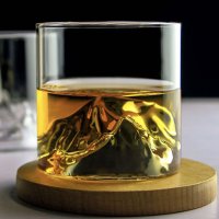 3207 Стъклена чаша за уиски Планина, снимка 5 - Чаши - 38401585