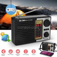 Соларно FM / AM / SW радио с MP3 плеър, bluetooth и фенер, снимка 1 - Радиокасетофони, транзистори - 39164299