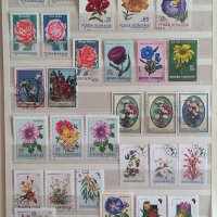 Пощенски марки  / цветя / 130 бр., снимка 2 - Филателия - 40402200
