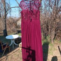 рокля в цвят бордо хл 89лв, снимка 3 - Рокли - 44599252