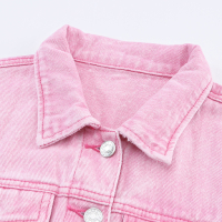 Дамско дънково яке в розово, 100% памук, снимка 11 - Якета - 44599225