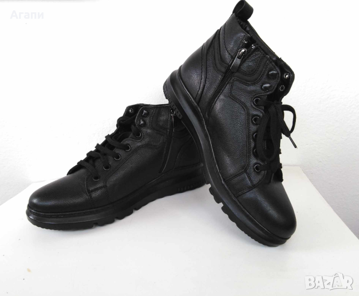 Мъжки боти "Boa" от естествена кожа нови № 41, снимка 1
