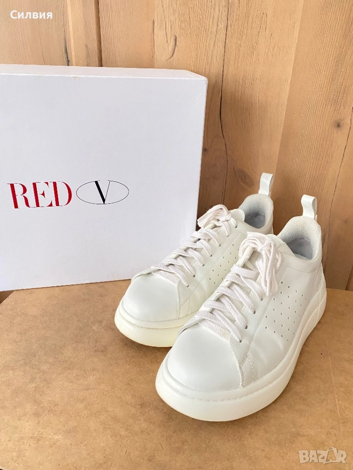 Red Valentino маратонки от естествена кожа, снимка 1