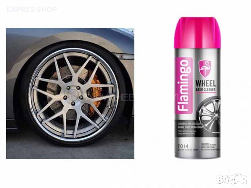 СПРЕЙ ЗА ПОЧИСТВАНЕ НА ДЖАНТИ FLAMINGO, снимка 1