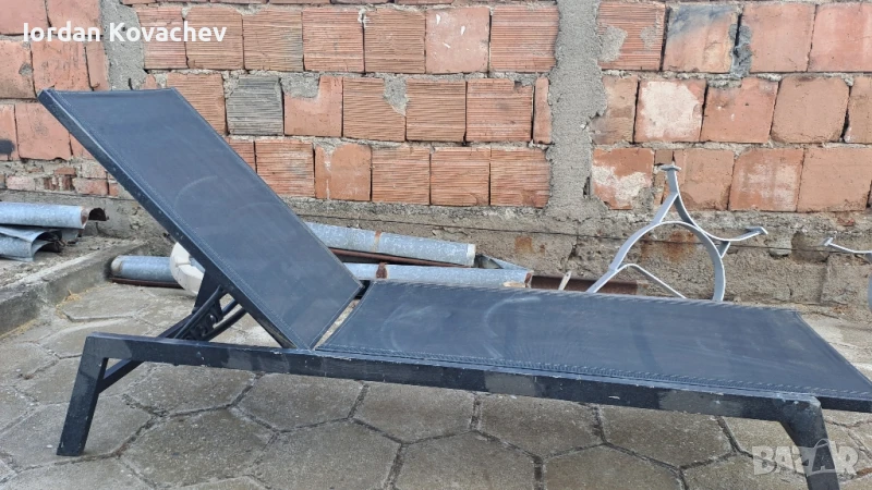 метален шезлонг на пет нива, снимка 1
