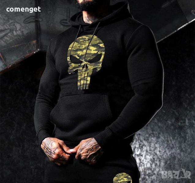 СУПЕР КАЧЕСТВО! Суичъри PUNISHER SKULL - камуфлаж, тип Hoodie., снимка 1