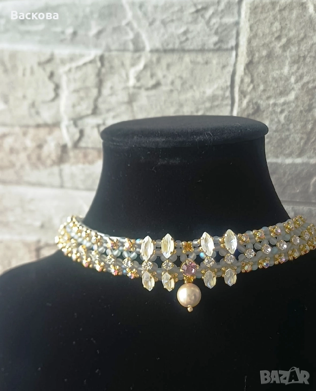 Ръчно изработен чокер уникат, снимка 1