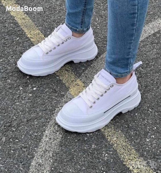 ✨🤍Alexander McQueen Стилни Бели Дамски Обувки🤍✨, снимка 1