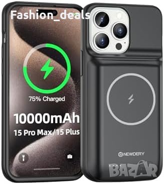 Нов заряден калъф батерия за телефон iPhone 15 Pro Max/Plus и 15 Pro/15, снимка 1
