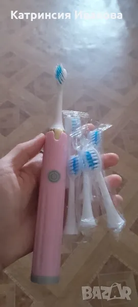 Електрически четки за зъби с 5 накрайника подарък и уред за почистване на зъбен камък, снимка 1