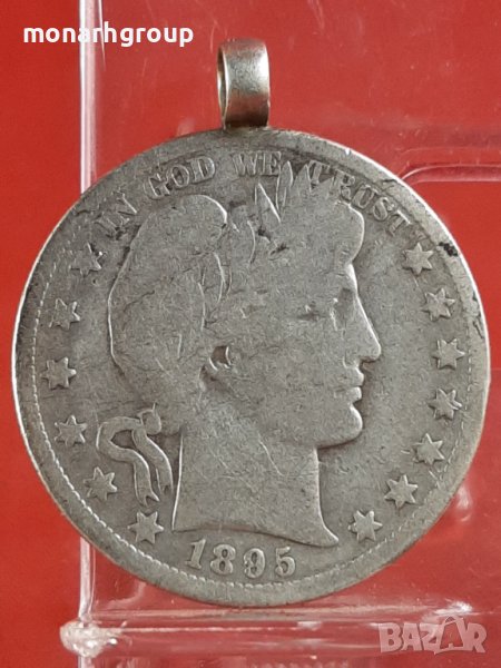 Монета 1895 Barber Half Dollar, снимка 1