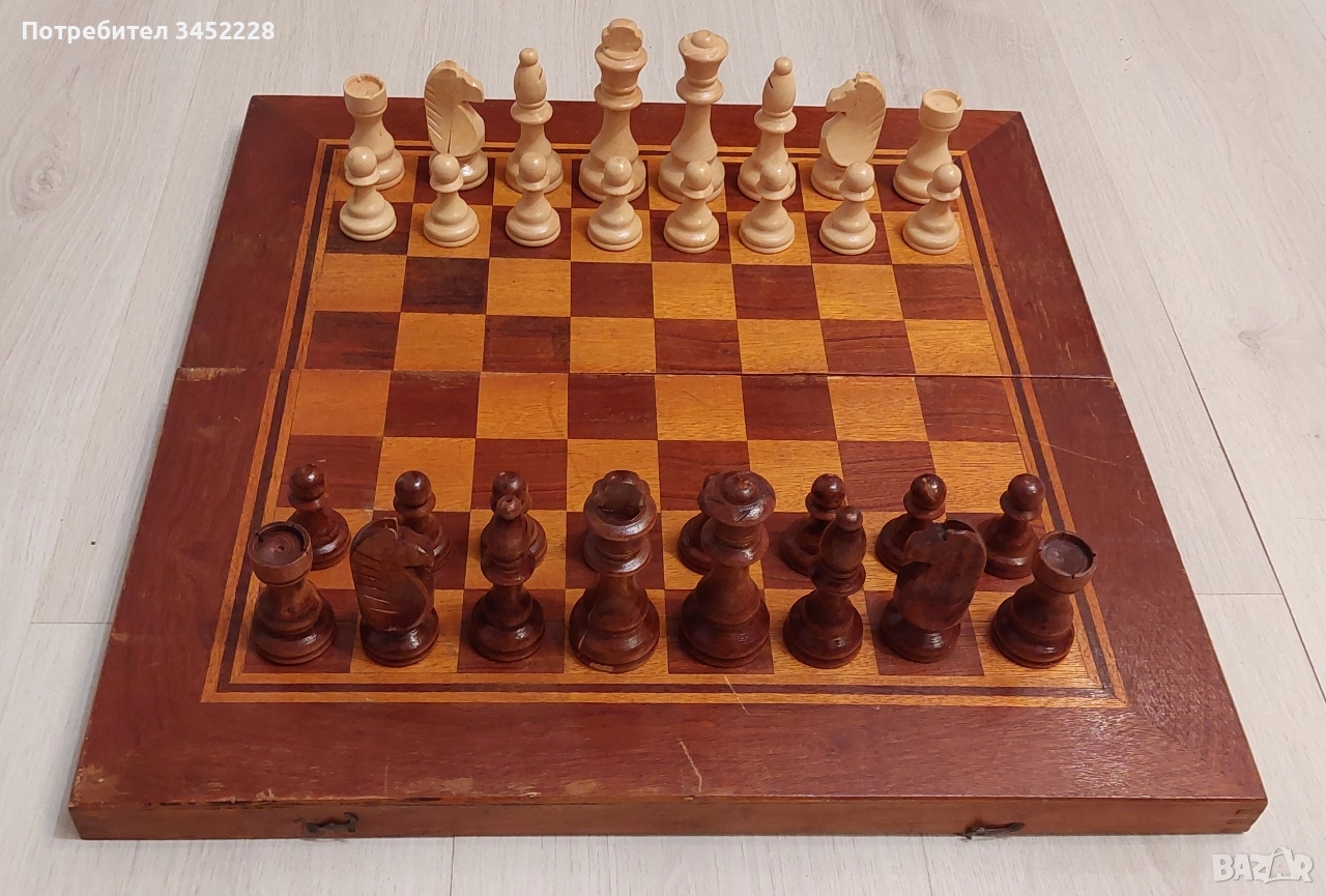 шах и табла фигури дървени 48см за ценители , снимка 1