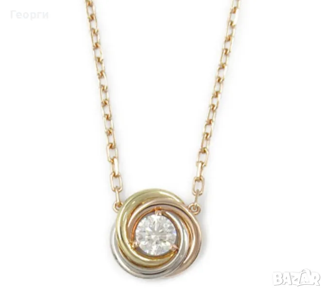 Cartier Trinity Diamond оригинално колие, снимка 1
