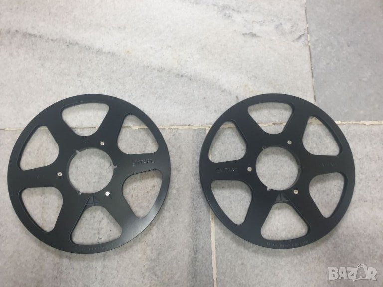 26,5см 10,5” black Черни алуминиеви магнетофонни ролки Emitape Празни шпули. По 50лв./бр., снимка 1