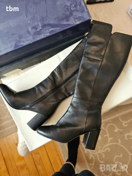 Ботуши Kiomi, естествена кожа, черен цвят, снимка 1