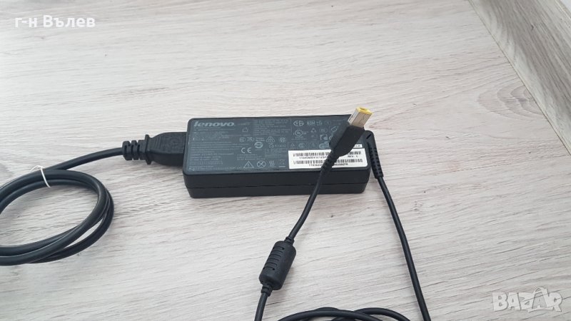 оригинално зарядно за Lenovo правоъгълна букса, снимка 1