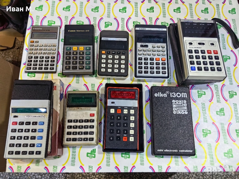 лот от 8 броя калкулатора, снимка 1