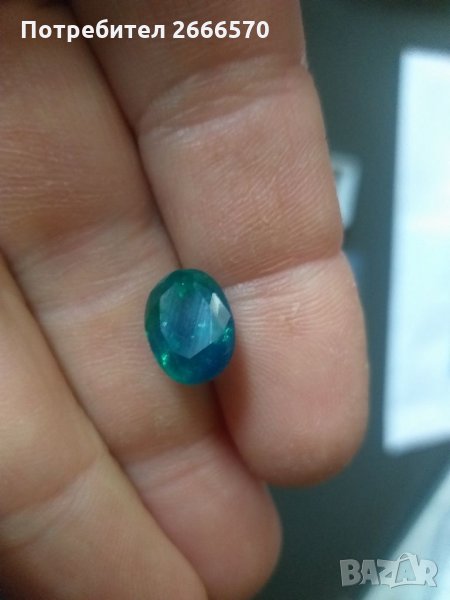 Натурален сертифициран париба турмалин не третиран диамант рубин сапфир, снимка 1