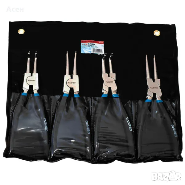 Професионален комплект клещи SEGERA дължина 200 мм 8" диаметър на пръстена 10 - 60 мм, снимка 1