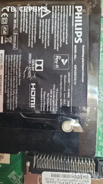 TV PHILIPS 65PUS8535/12, снимка 1