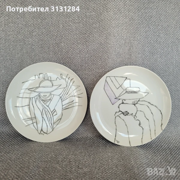 Чинии Forstenberg   арт модерно  рьчно рисуване Германия , снимка 1