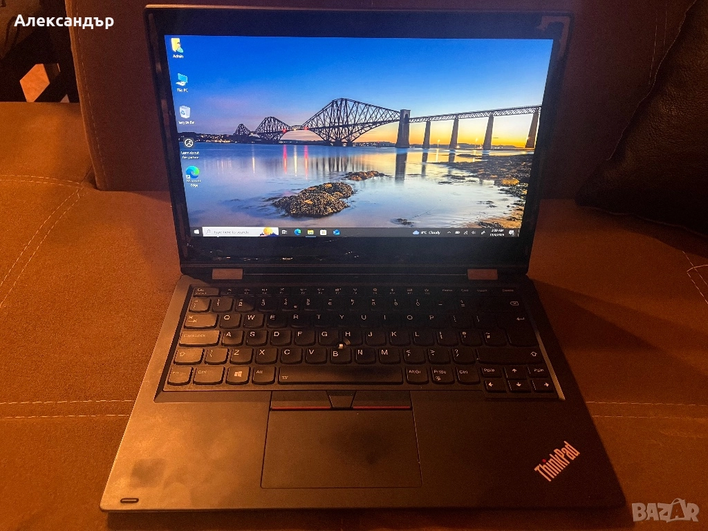 Lenovo L390 Yoga - Intel i7 8565U, 8GB DDR4, 256GB nvme, пукнат тъч, снимка 1