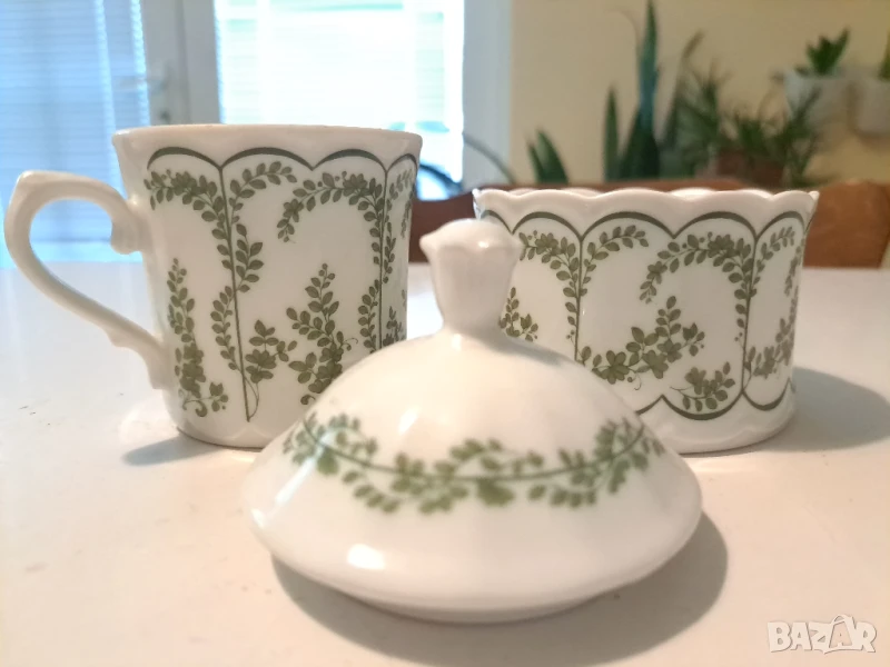 Ретро немски захарница и чашка, снимка 1