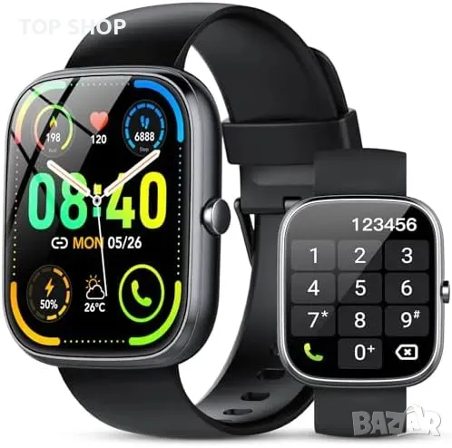 Нов Водоустойчив IP68 смарт часовник за Android/iOS с мониторинг на съня, снимка 1