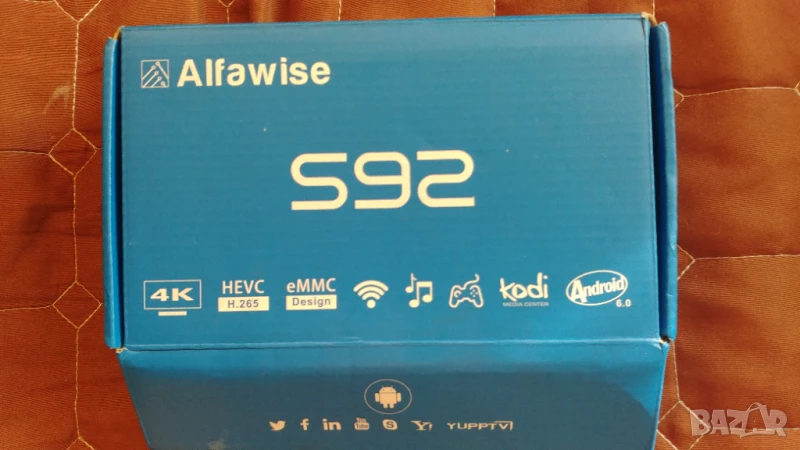 Андроид ТВ Бокс Alfawise S92, снимка 1